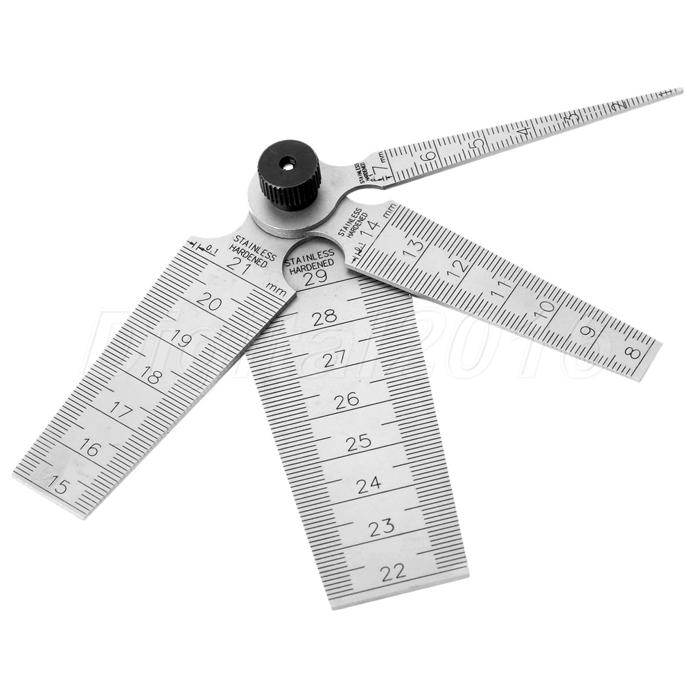 Welding 0-29mm Taper Gauge Gage Depth Stainless Steel Ruler Gap Hole ...