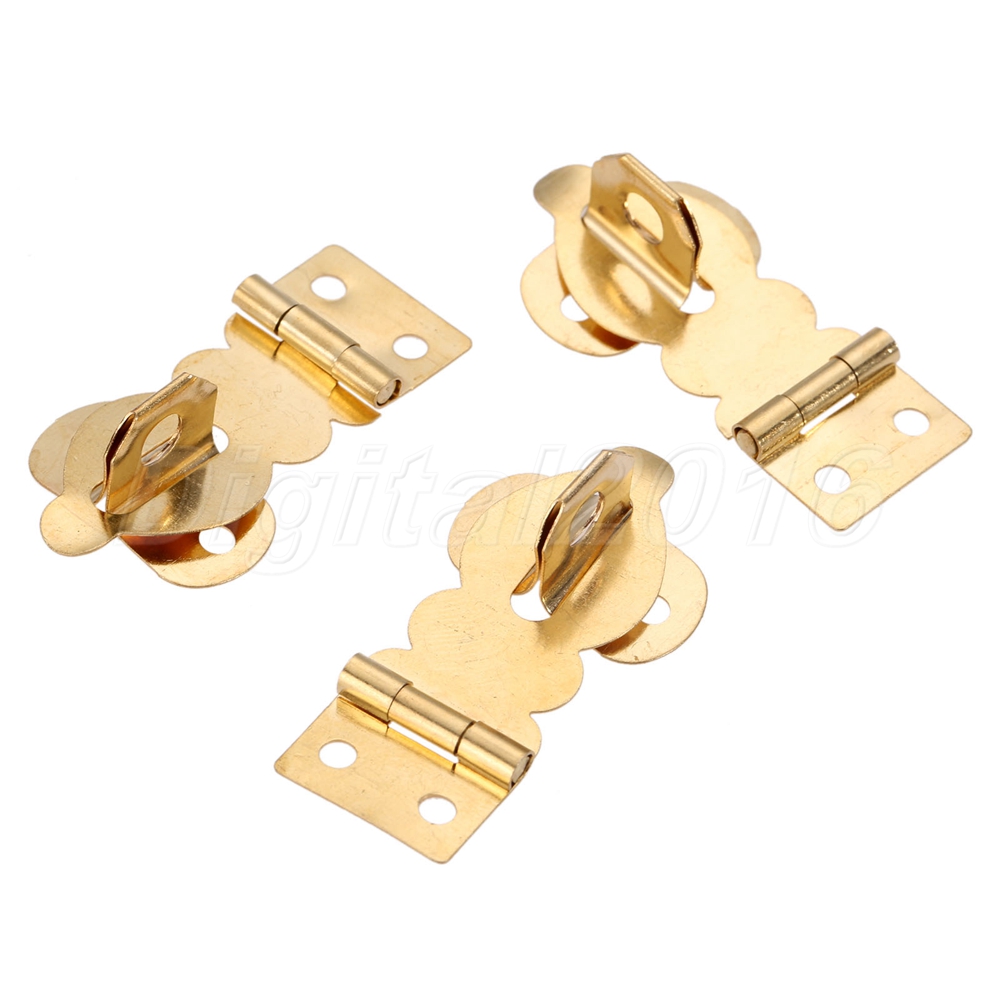 10Pcs Box Suitcase Toggle Latch Clasp Luggage Hardware Brass Buckle